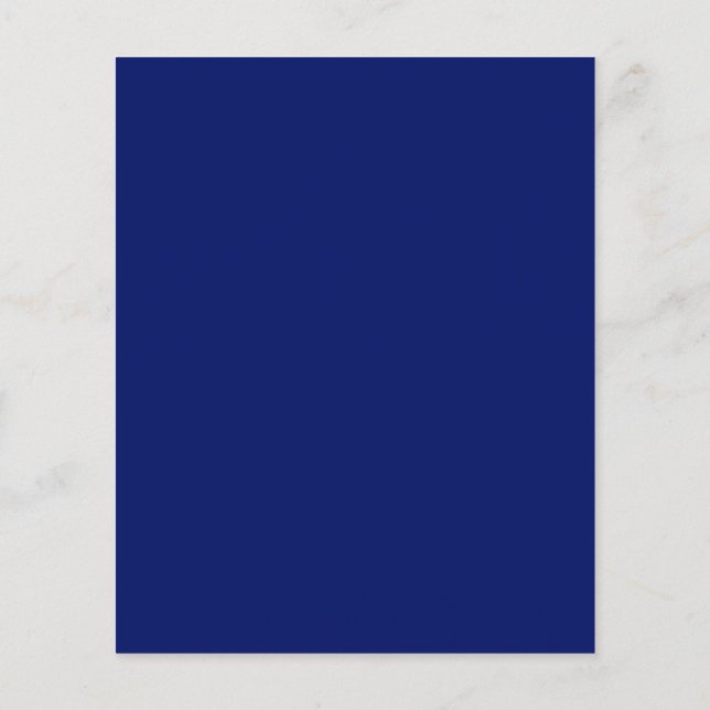 Navy Blue Flyer (Back)