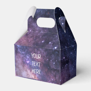 Navy Blue Galaxy Starry Night Stars Modern Favor Box