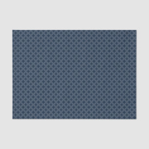 Navy Blue Geometric Diamonds Pattern Tissue Paper
