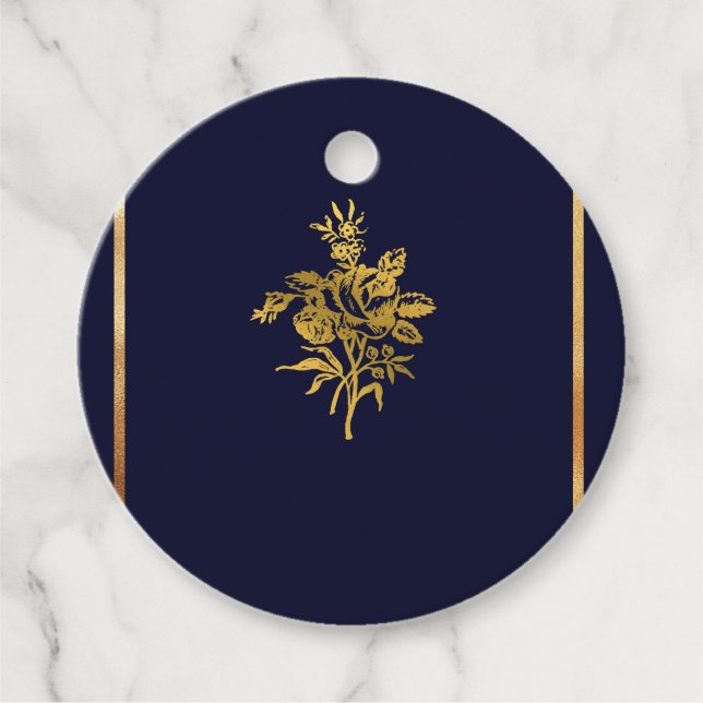 Navy Blue Gift Tags (Front)