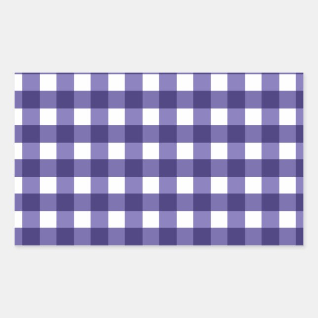 Navy blue gingham sticker (Front)