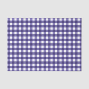 Navy blue gingham tissue paper