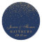 Navy Blue & Glam Gold Confetti Wedding Favour