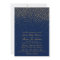 Navy Blue & Glam Gold Confetti Wedding