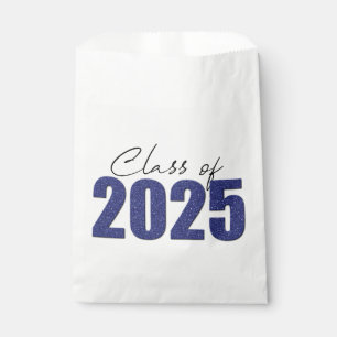 Navy Blue Glitter Class of 2025 Favour Bag
