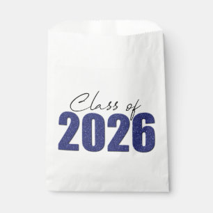 Navy Blue Glitter Class of 2026 Favour Bag