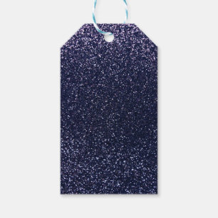 Navy blue glitter gift tags