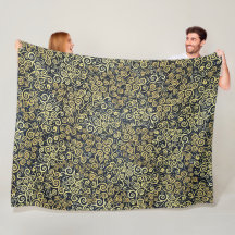  Navy Blue & Gold Chic Luxury Flourish Dark Winter