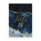 Navy Blue Gold Foil Agate Wedding Table Numbers