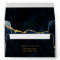 Navy Blue & Gold Foil Gilded Agate Marble Wedding
