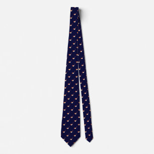 Navy Blue Golf Men's Work, Graduation Gift for Him Tie