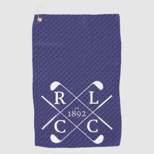 Navy Blue Golf Towel - Argyle Golf Logo