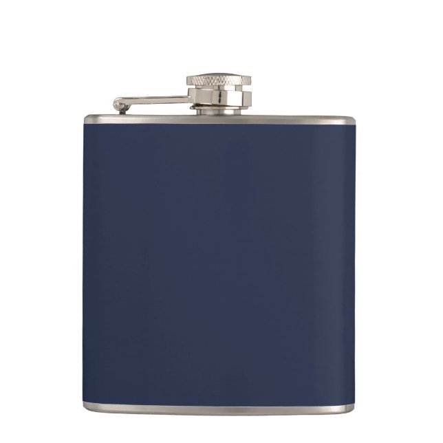 Navy Blue Hip Flask (Front)