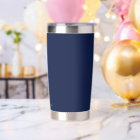 Navy Blue Insulated Tumbler Custom Logo Branded