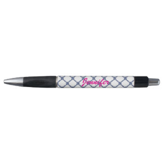 Navy Blue Knots Nautical  Pen