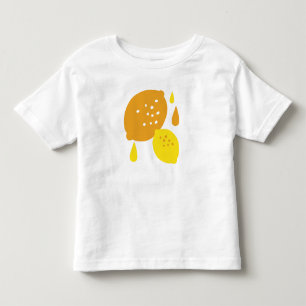 Navy Blue Lemon Art – Refreshing Citrus Design Toddler T-shirt