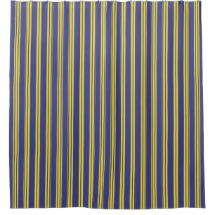 Navy Blue & Lemon Yellow Stripes