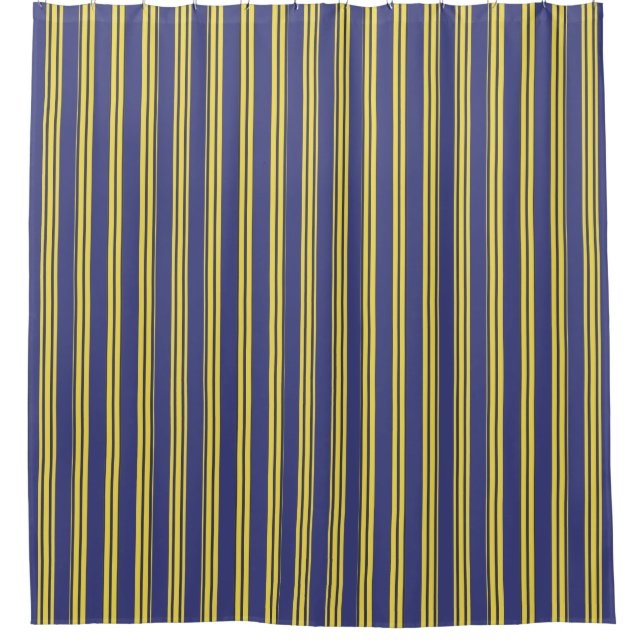 Navy Blue & Lemon Yellow Stripes (Front)