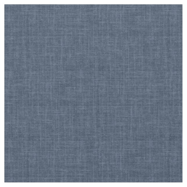 Navy Blue Linen Fabric (Close Up)