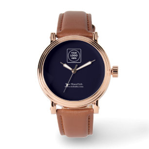 Navy Blue Logo   Custom Professional Corporate  Watch