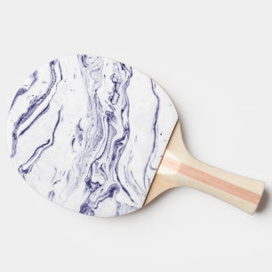 Navy Blue Marble Ping Pong Paddle