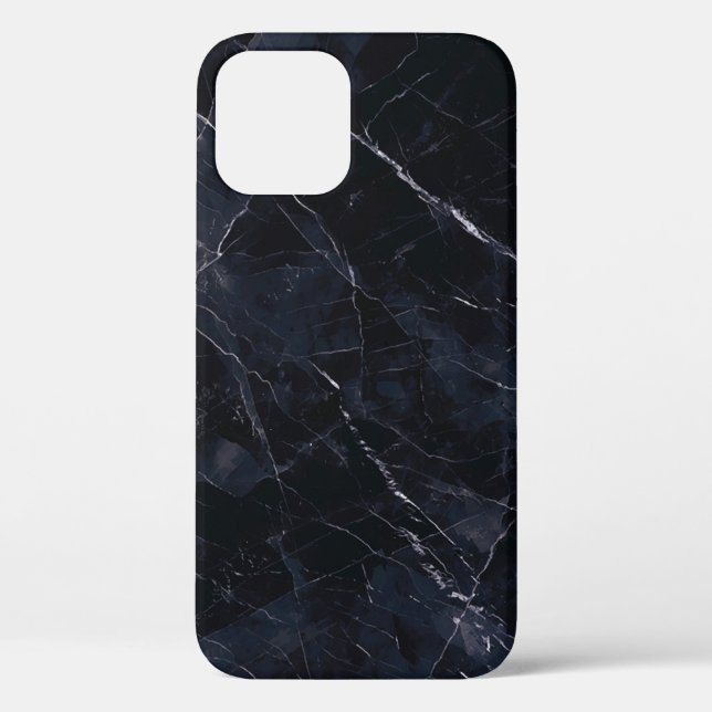 Navy blue marble: stone texture. Case-Mate iPhone case (Back)