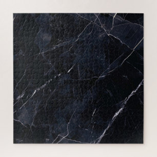 Navy blue marble: stone texture. jigsaw puzzle