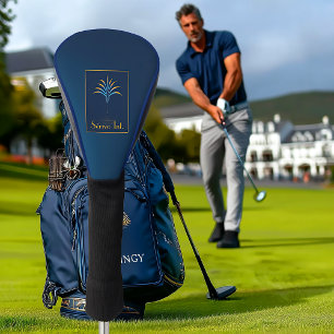 Navy Blue Midnight Palm Collection Luxury Golf Head Cover