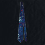 Navy blue midnight swirl galaxy abstract tie<br><div class="desc">Navy blue midnight swirl galaxy abstract</div>