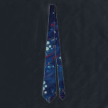 Navy blue midnight swirl galaxy abstract tie<br><div class="desc">Navy blue midnight swirl galaxy abstract</div>