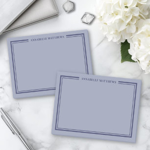 Navy Blue Minimalist Monogram Post-it Notes