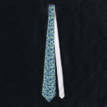 Navy Blue & Mint-Green Floral Damasks Pattern Tie<br><div class="desc">Elegant mint-green background(changeable) with navy blue vintage floral damasks pattern. Adjustable size of the print and background colour. If you need any help customizing any of my designs,  contact ArtOnWear designer. Free text formatting with live help available by request.</div>