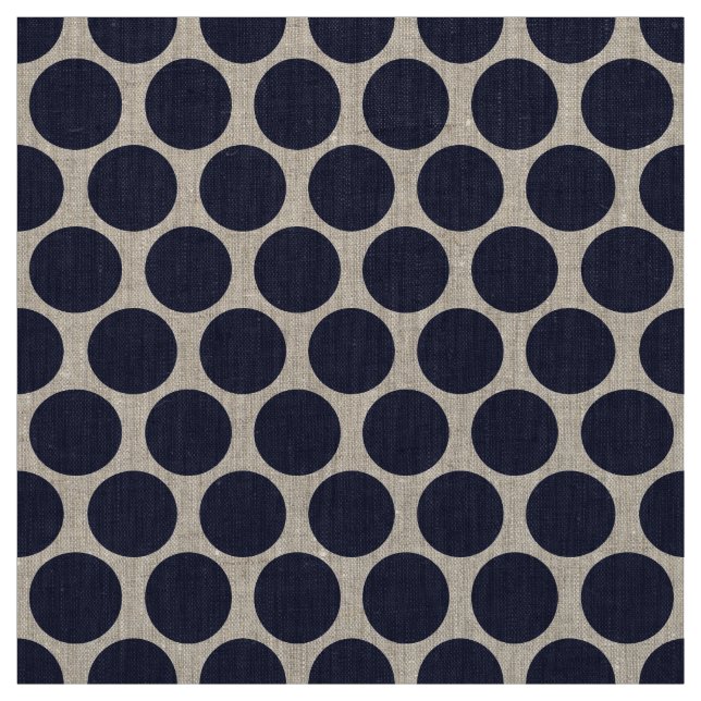 Navy Blue Mod Dots Fabric (Swatch)