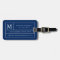 Navy Blue Modern Lines | Luggage Tag