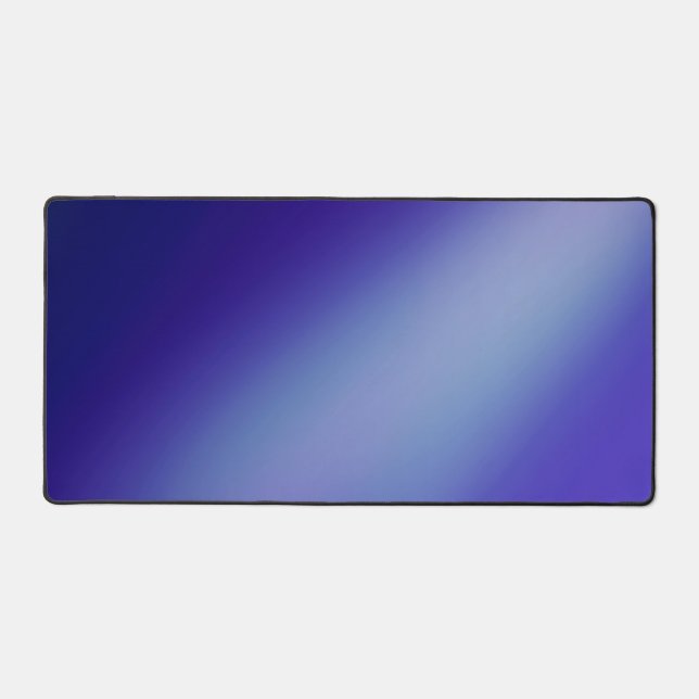 navy blue moonlight ombre   desk mat (Front)