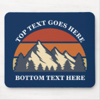 Navy Blue Mountain Sunset Log Cabin Custom