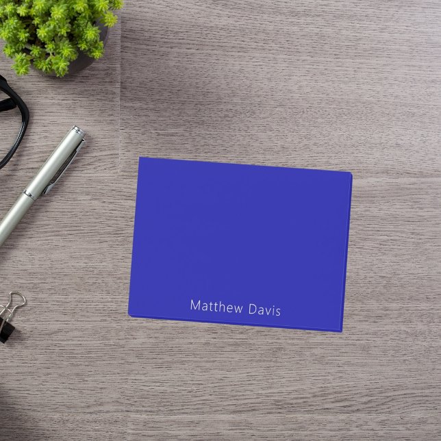 Navy blue name post-it notes (Creator Uploaded)