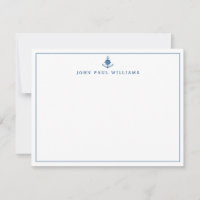 Navy Blue Nautical Anchor Boat Helm Border Line