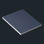 Navy Blue Notepad<br><div class="desc">This dark shade of the world's most popular colour was once called marine blue and has been used by the British Navy since the eighteenth century. Navy blue represents trust and stability and is less attention-seeking than lighter shades of blue. Navy blue is conservative and evokes feelings of tradition and...</div>