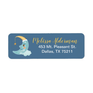 Navy blue Over the Moon Address