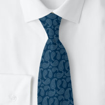 Navy Blue Paisley