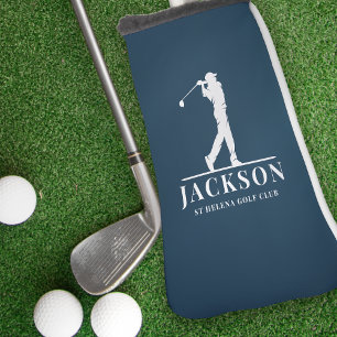 Navy Blue Personalized Monogram  Golf Head Cover