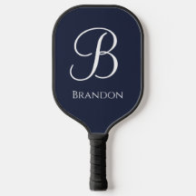 Navy Blue Personalized Name and Monogram