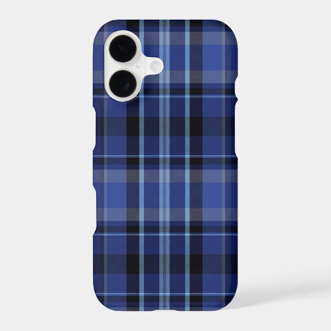 Navy Blue Plaid iPhone 7 (Back)
