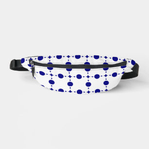 Navy Blue Polka Dots, Polka Dot Pattern, Dots Fanny Pack