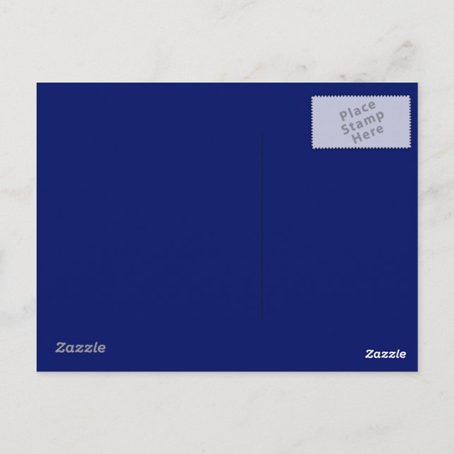 Navy Blue Postcard (Back)