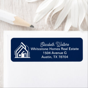 Navy Blue Real Estate Company Return Address