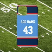 Navy Blue Red and Blue Sports Stripe 