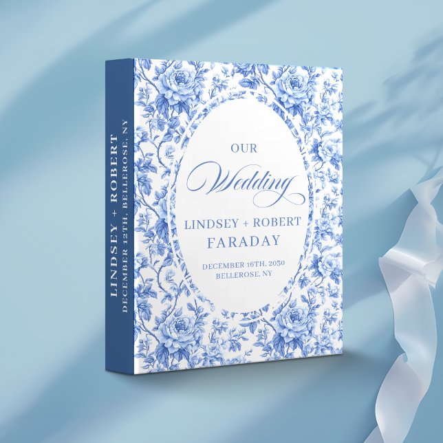 Navy Blue Refined Keepsake Album with Romantic   Binder (Navy Blue Refined Keepsake Album with Romantic Florals)