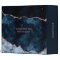 Navy Blue Rose Gold Foil Agate Wedding Photo Album